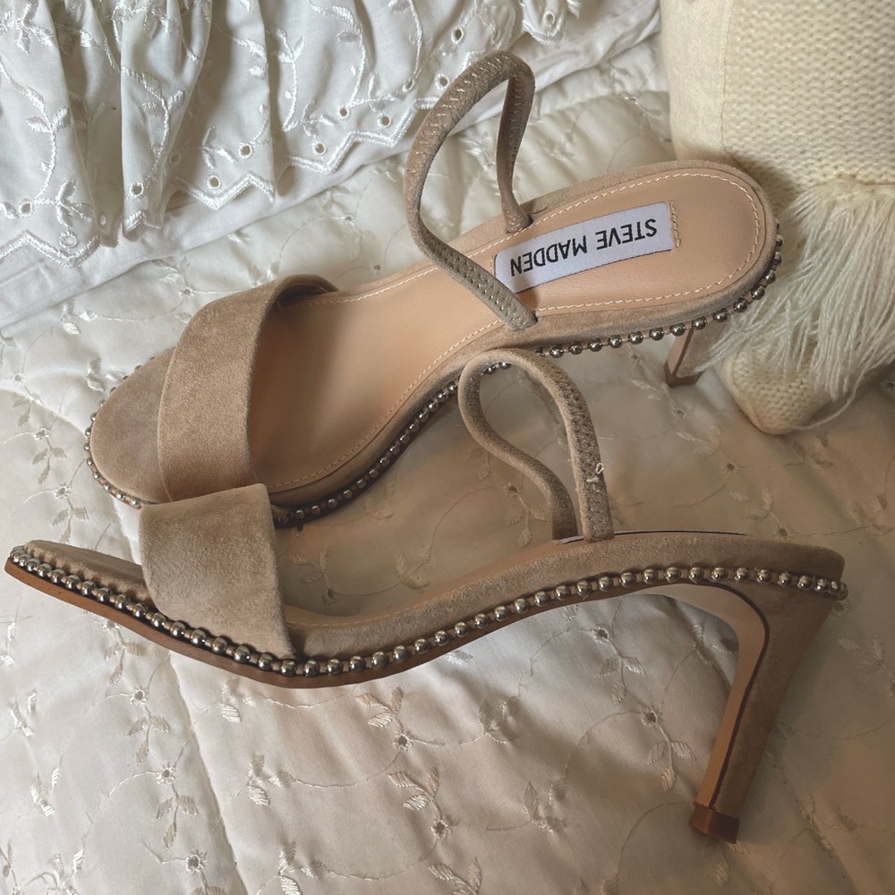 Steve Madden Benefit Crystal Heeled Sandal